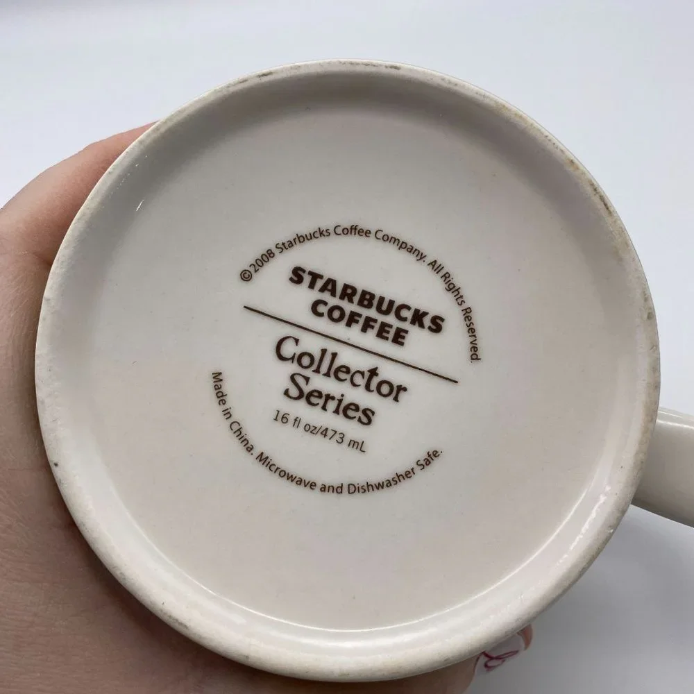 Starbucks‎ Houston Global Icon Collectors Series coffee mug cup 2008 16fl oz